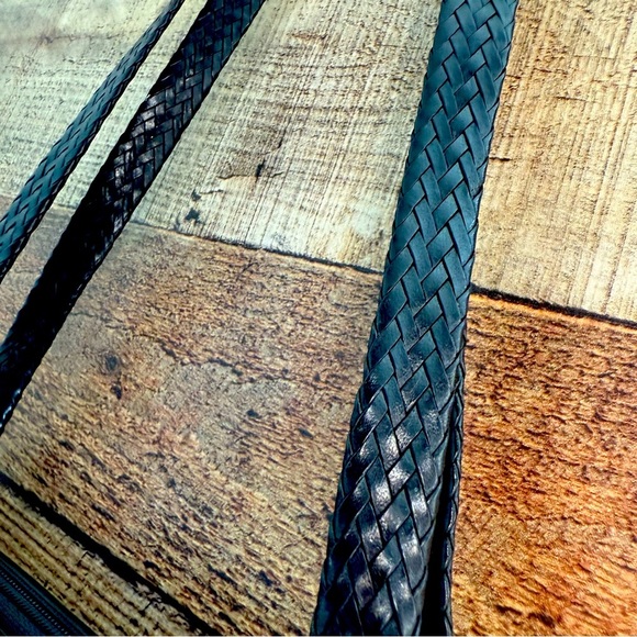 Brighton Black Croc Embossed Leather Tote Shoulder Bag - Picture 9 of 13